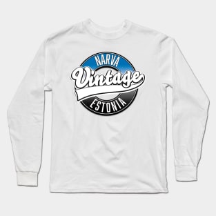 estonia Narva vintage logo Long Sleeve T-Shirt